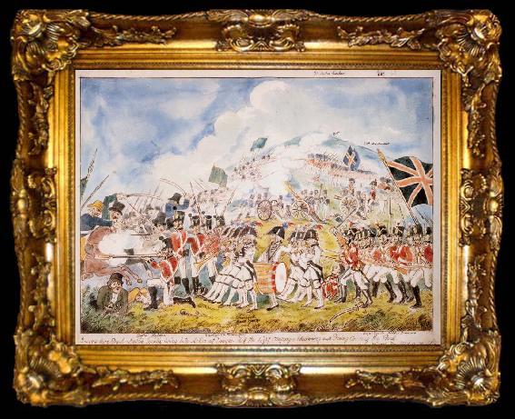 framed  Thomas Pakenham A reconstruction by William Sadler of the Battle of Vinegar Hill painted in about 1880, ta009-2